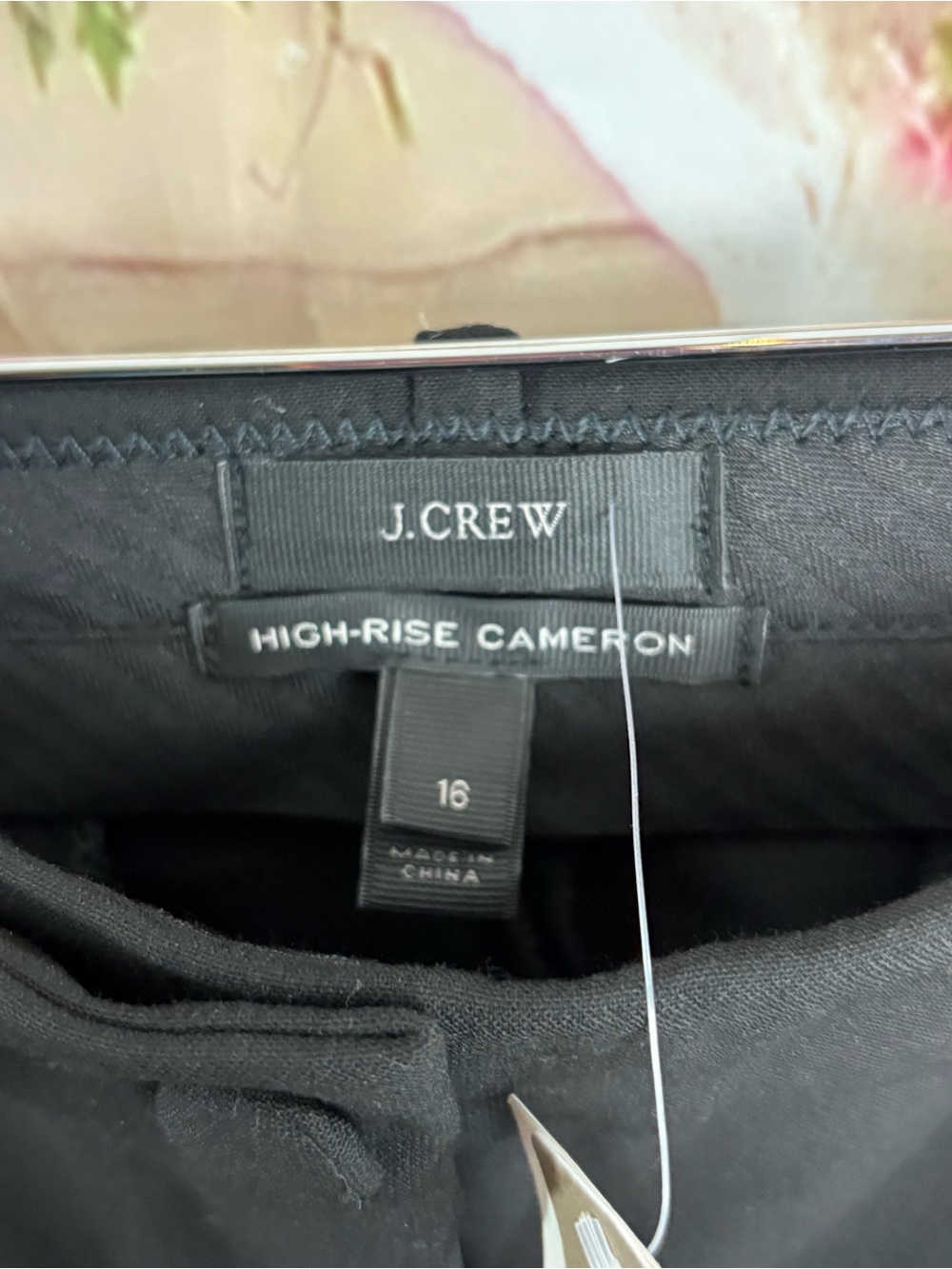 NEW J. Crew Black High-rise Cameron pant in four-season stretch - Picture 9 of 9